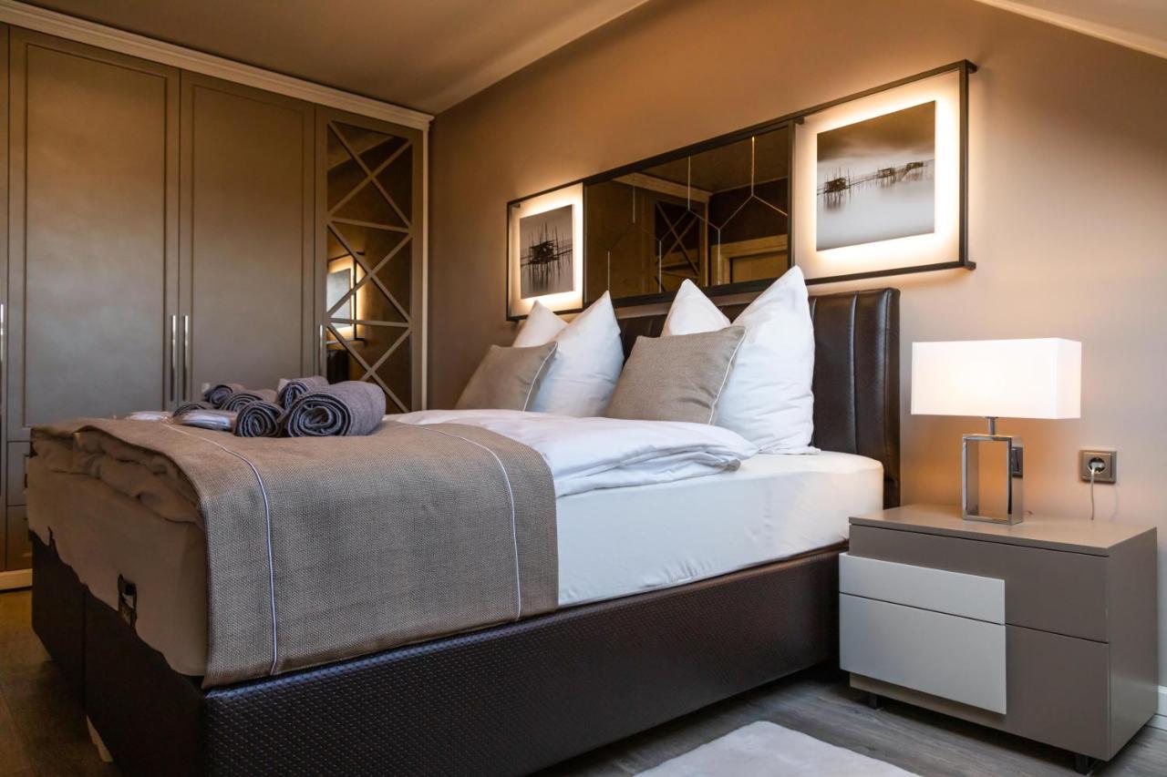 Deluxe Apartment Mit Tiefgarage In Naehe Messe-Bmw-Porsche-Dhl-Flughafen-Flugzeugwerk Der Deutsche Aircraft Leipzig Luaran gambar